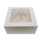 Spec101 | Cake Boxes with Window 15-Pack 10” x 10” x 5” Inch White Bakery Boxes
